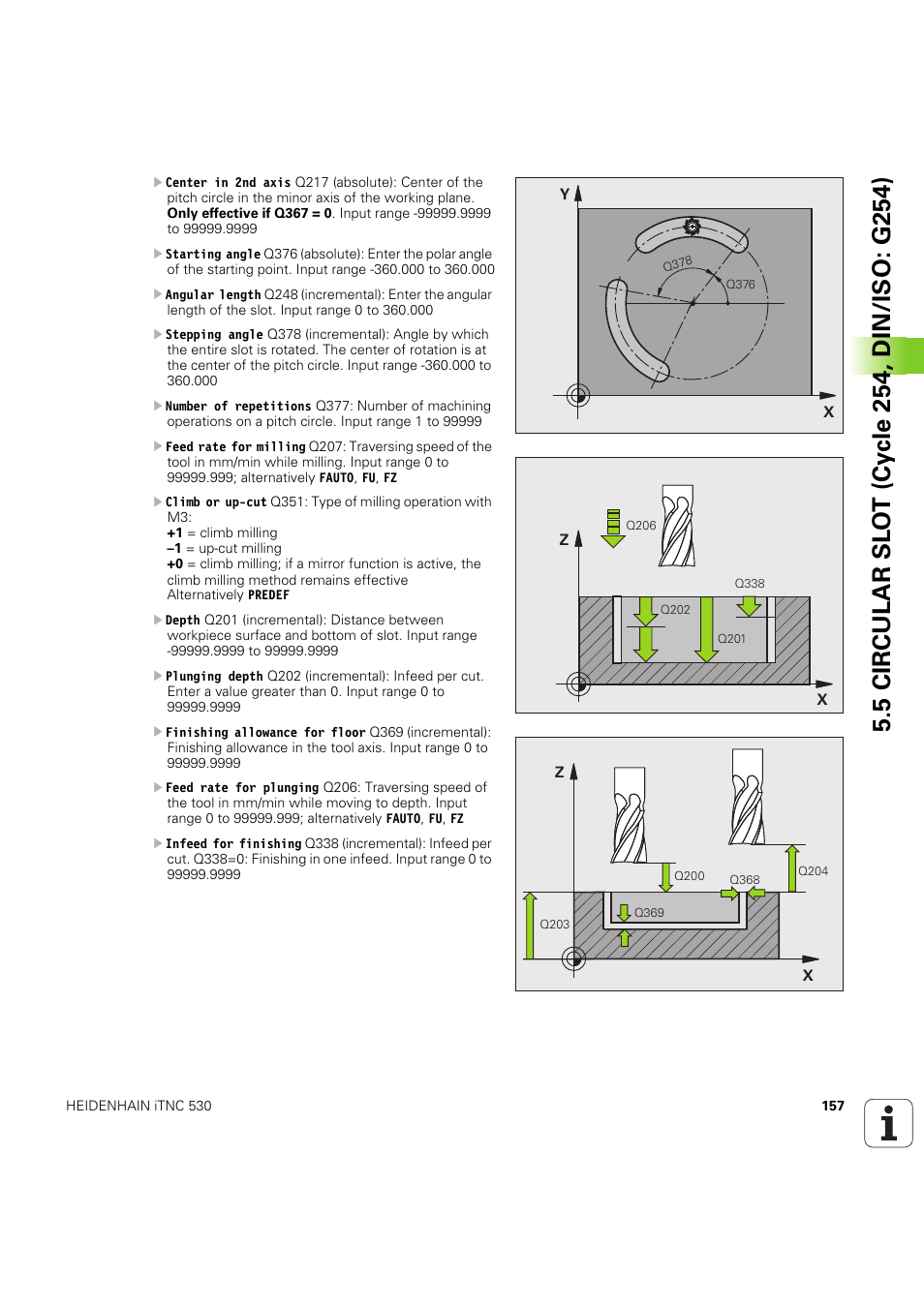 HEIDENHAIN iTNC 530 (60642x-04) Cycle programming User Manual | Page 157 / 529