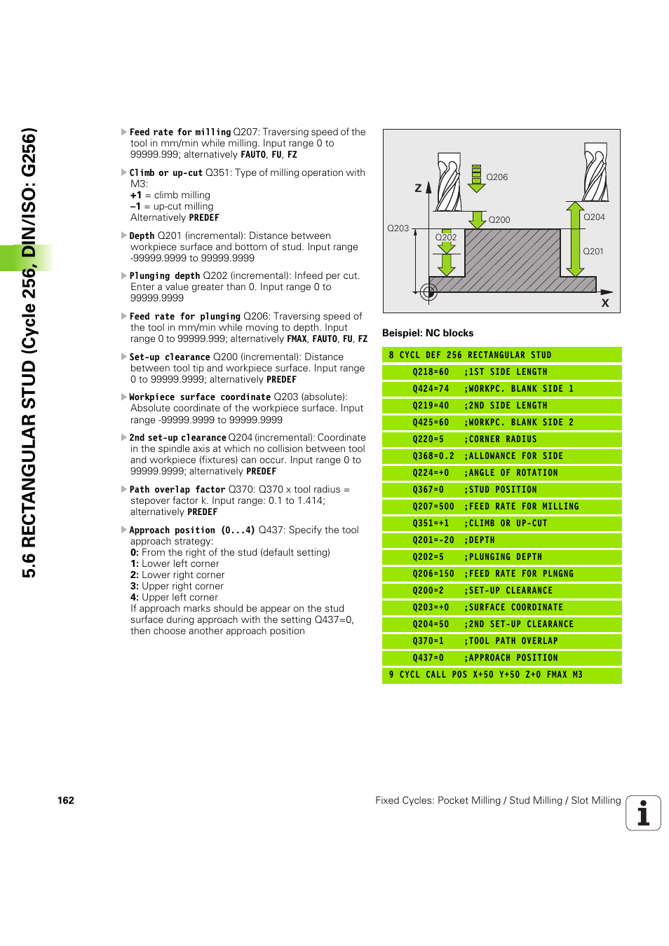 HEIDENHAIN iTNC 530 (60642x-04) Cycle programming User Manual | Page 162 / 529