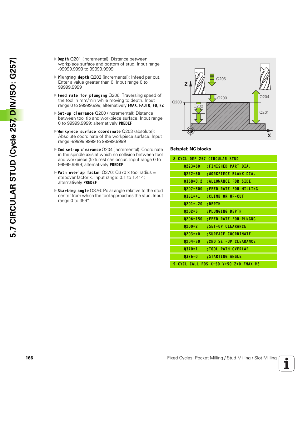 HEIDENHAIN iTNC 530 (60642x-04) Cycle programming User Manual | Page 166 / 529