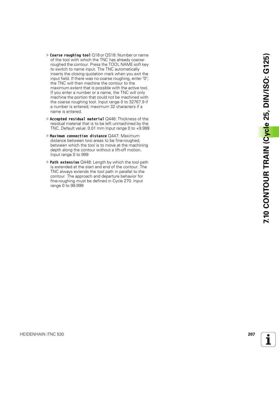 HEIDENHAIN iTNC 530 (60642x-04) Cycle programming User Manual | Page 207 / 529