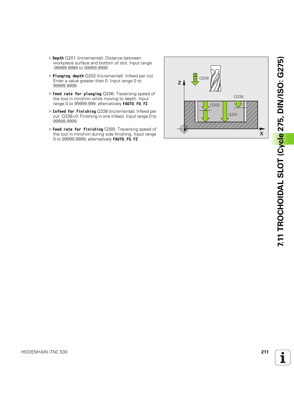 HEIDENHAIN iTNC 530 (60642x-04) Cycle programming User Manual | Page 211 / 529