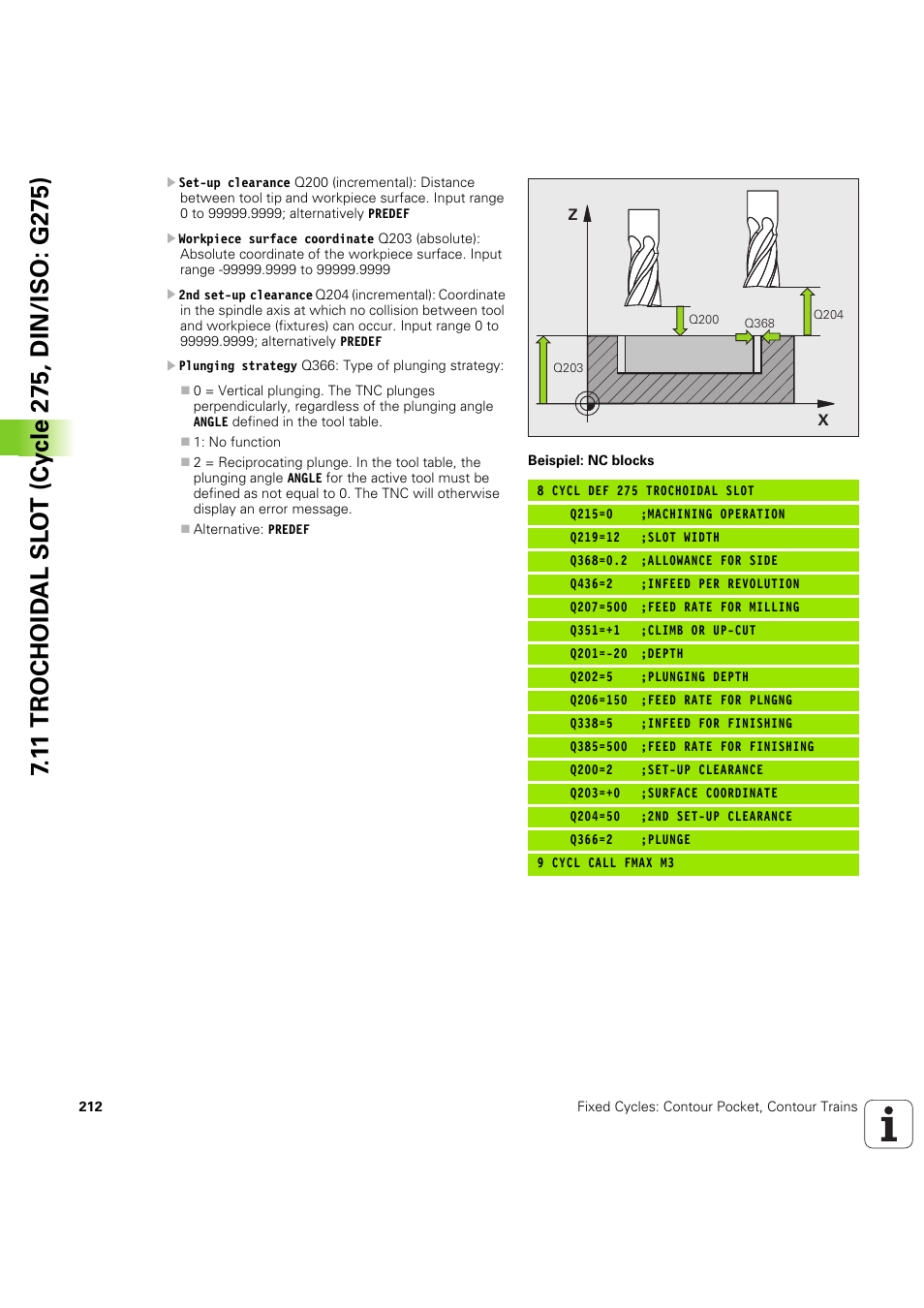 HEIDENHAIN iTNC 530 (60642x-04) Cycle programming User Manual | Page 212 / 529