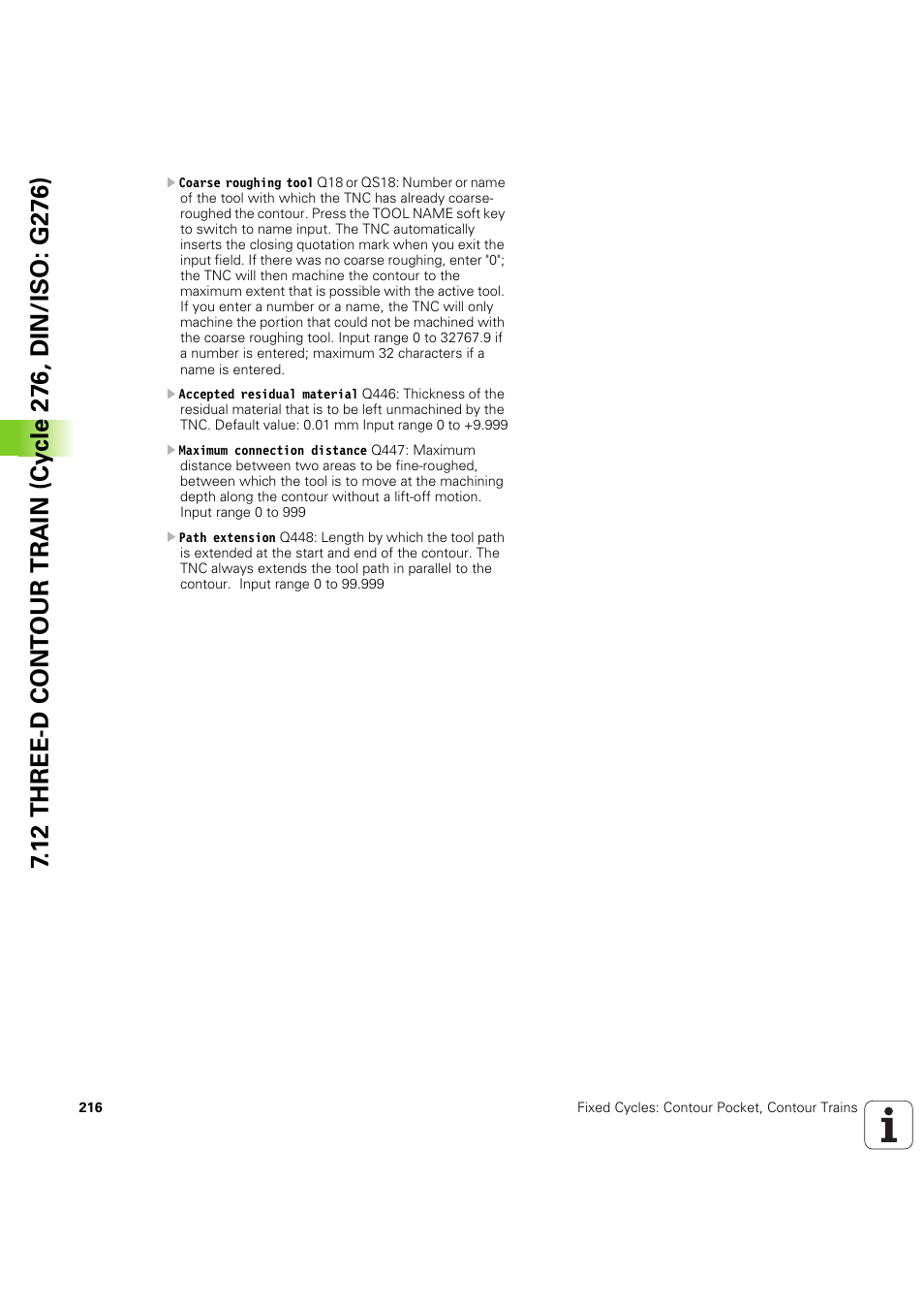 HEIDENHAIN iTNC 530 (60642x-04) Cycle programming User Manual | Page 216 / 529