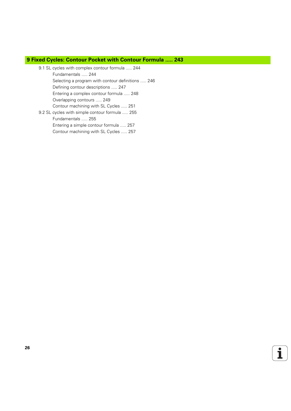 HEIDENHAIN iTNC 530 (60642x-04) Cycle programming User Manual | Page 26 / 529