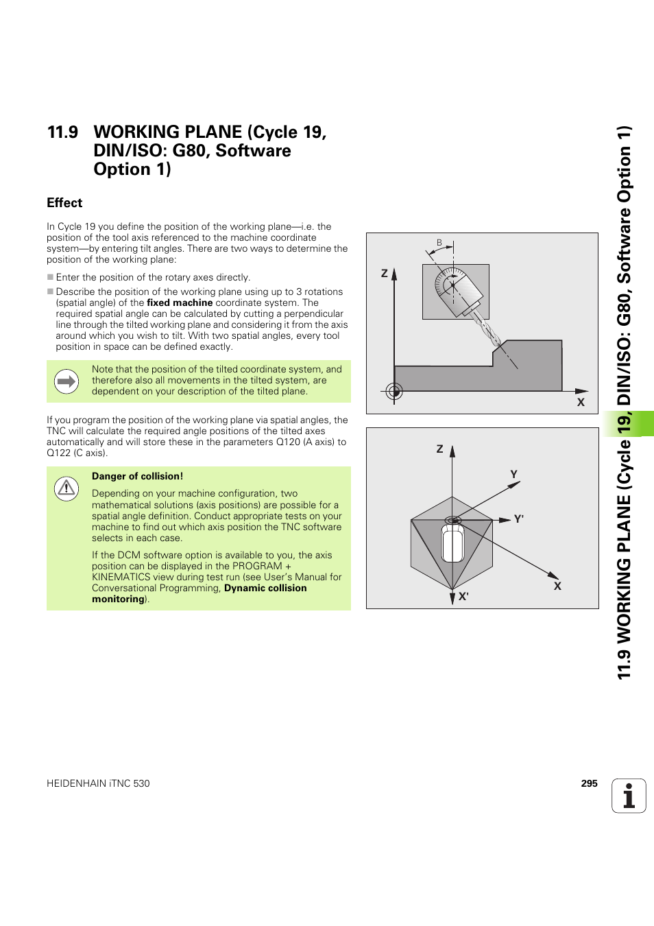 Effect, Seite 295 | HEIDENHAIN iTNC 530 (60642x-04) Cycle programming User Manual | Page 295 / 529
