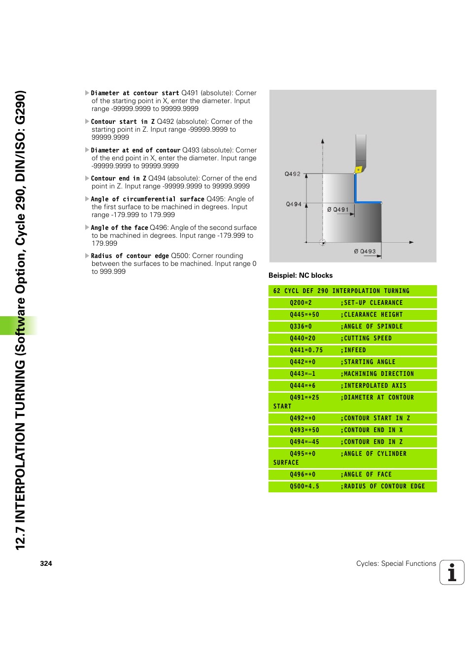 HEIDENHAIN iTNC 530 (60642x-04) Cycle programming User Manual | Page 324 / 529