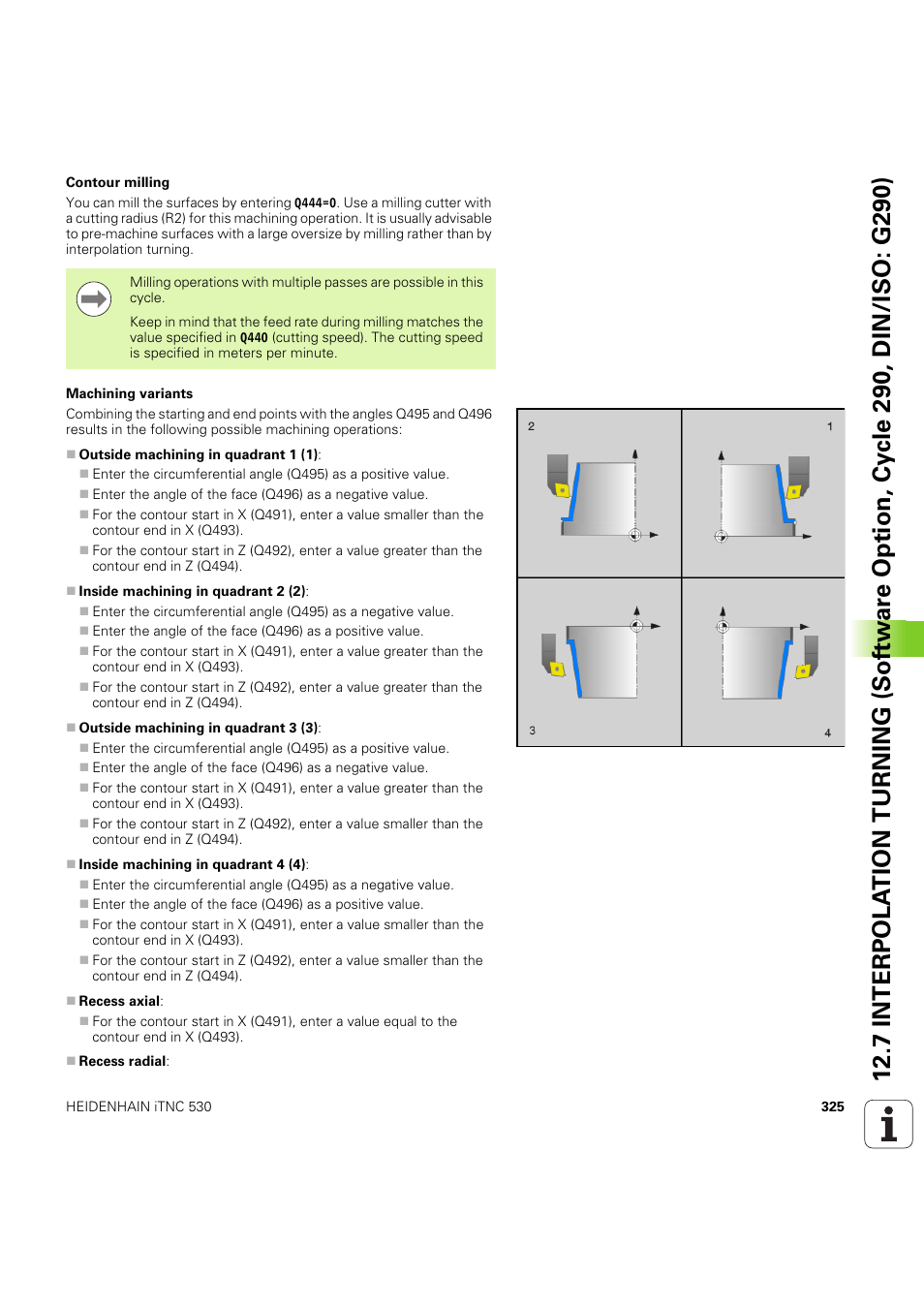 HEIDENHAIN iTNC 530 (60642x-04) Cycle programming User Manual | Page 325 / 529