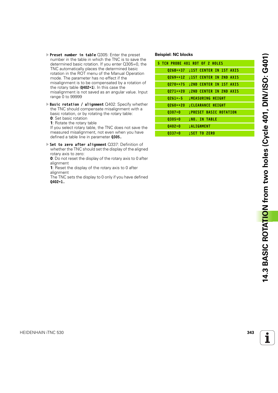 HEIDENHAIN iTNC 530 (60642x-04) Cycle programming User Manual | Page 343 / 529