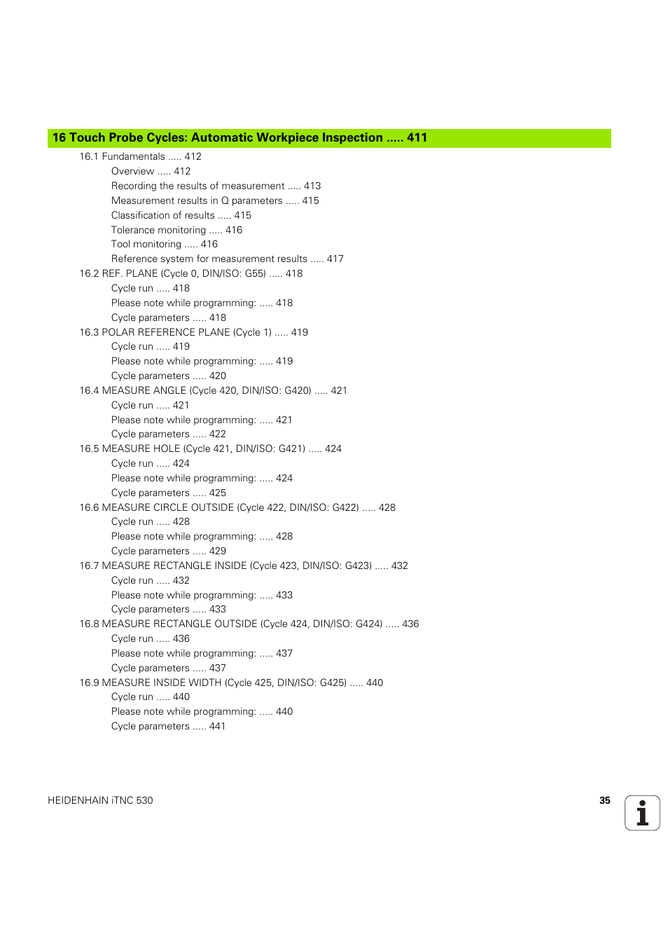 HEIDENHAIN iTNC 530 (60642x-04) Cycle programming User Manual | Page 35 / 529