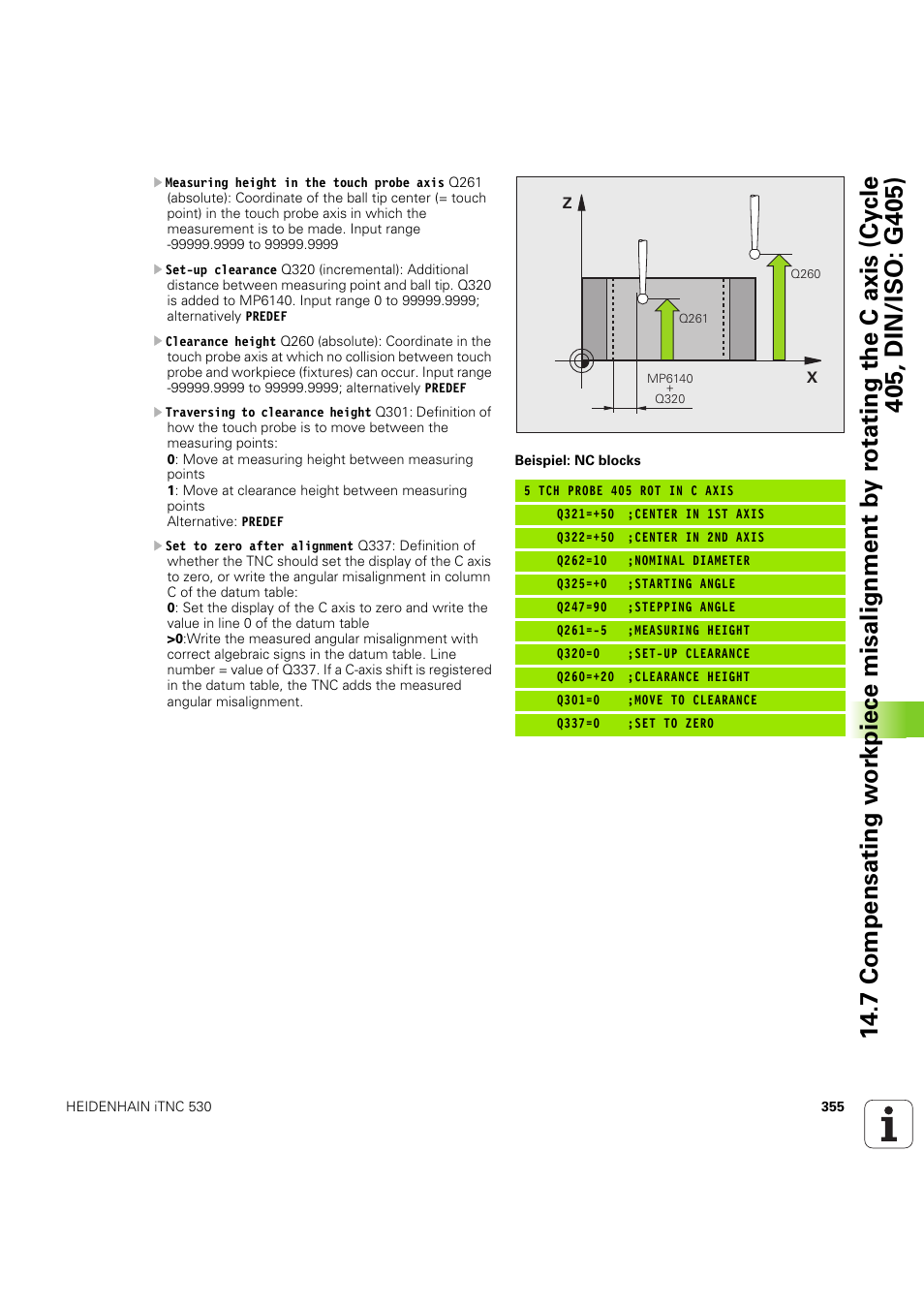 HEIDENHAIN iTNC 530 (60642x-04) Cycle programming User Manual | Page 355 / 529