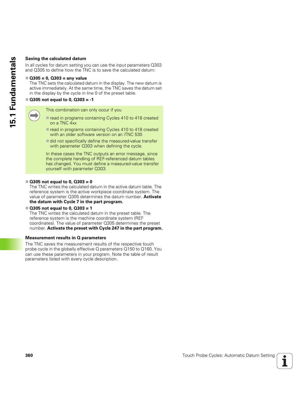 1 f undamentals | HEIDENHAIN iTNC 530 (60642x-04) Cycle programming User Manual | Page 360 / 529