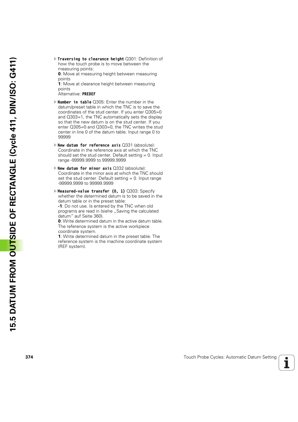 HEIDENHAIN iTNC 530 (60642x-04) Cycle programming User Manual | Page 374 / 529
