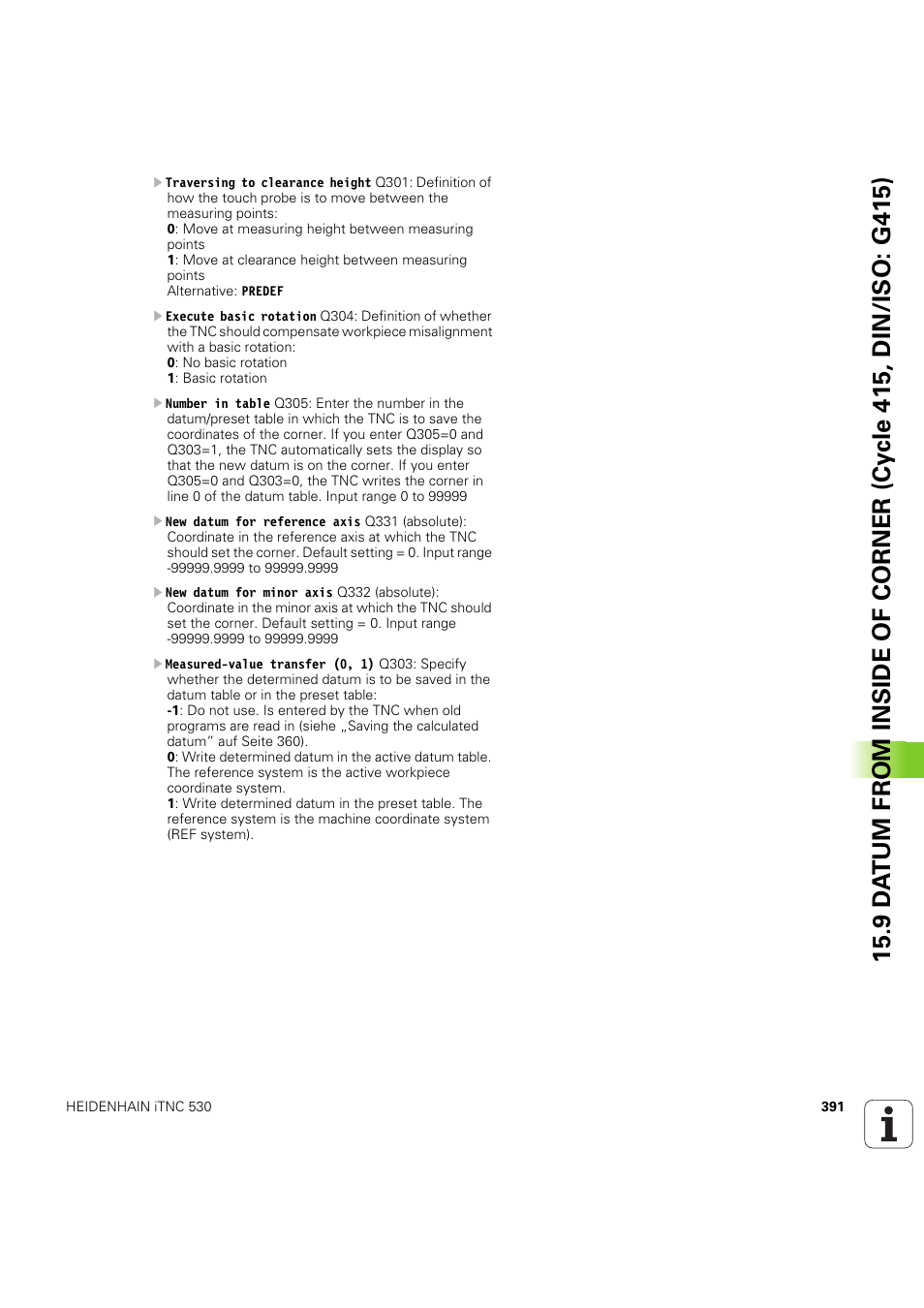 HEIDENHAIN iTNC 530 (60642x-04) Cycle programming User Manual | Page 391 / 529