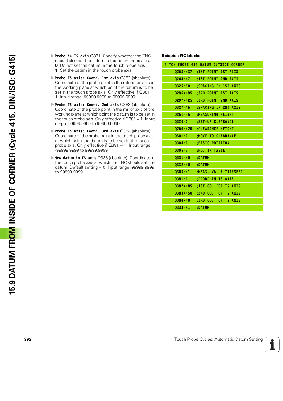 HEIDENHAIN iTNC 530 (60642x-04) Cycle programming User Manual | Page 392 / 529