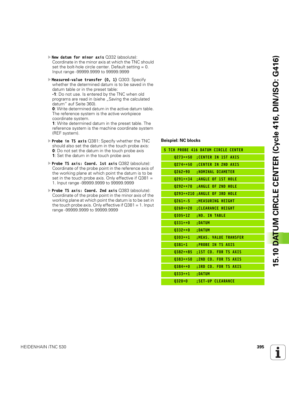 HEIDENHAIN iTNC 530 (60642x-04) Cycle programming User Manual | Page 395 / 529