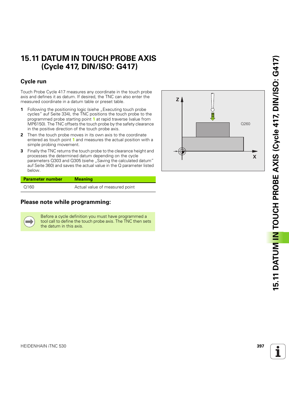 Cycle run, Please note while programming | HEIDENHAIN iTNC 530 (60642x-04) Cycle programming User Manual | Page 397 / 529