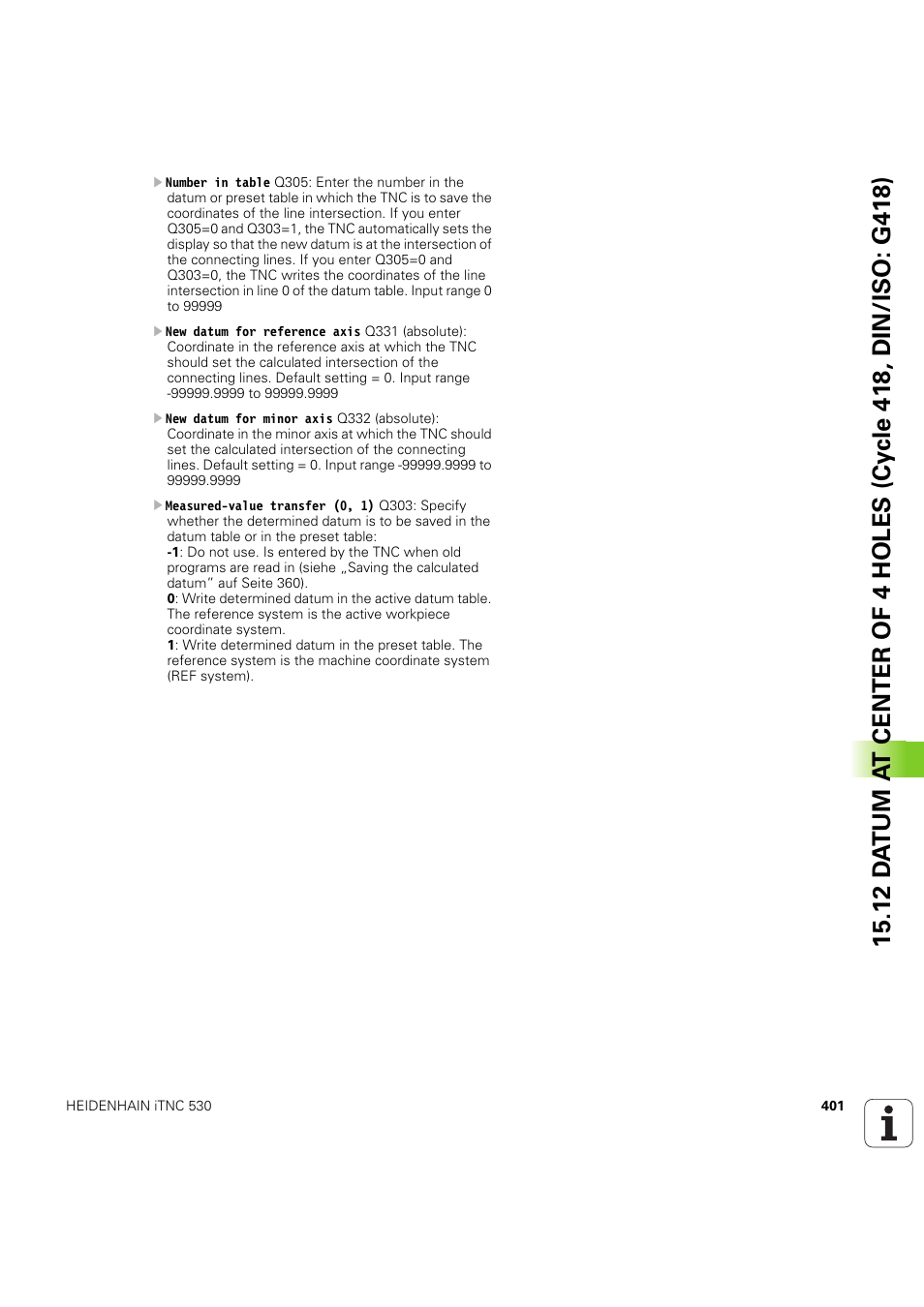HEIDENHAIN iTNC 530 (60642x-04) Cycle programming User Manual | Page 401 / 529