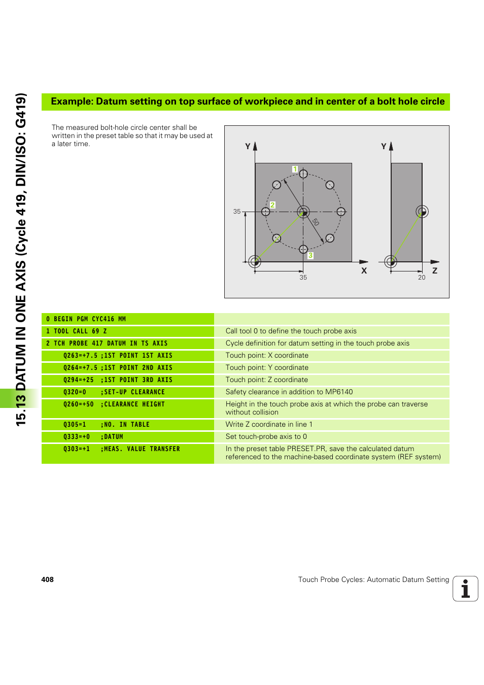 HEIDENHAIN iTNC 530 (60642x-04) Cycle programming User Manual | Page 408 / 529