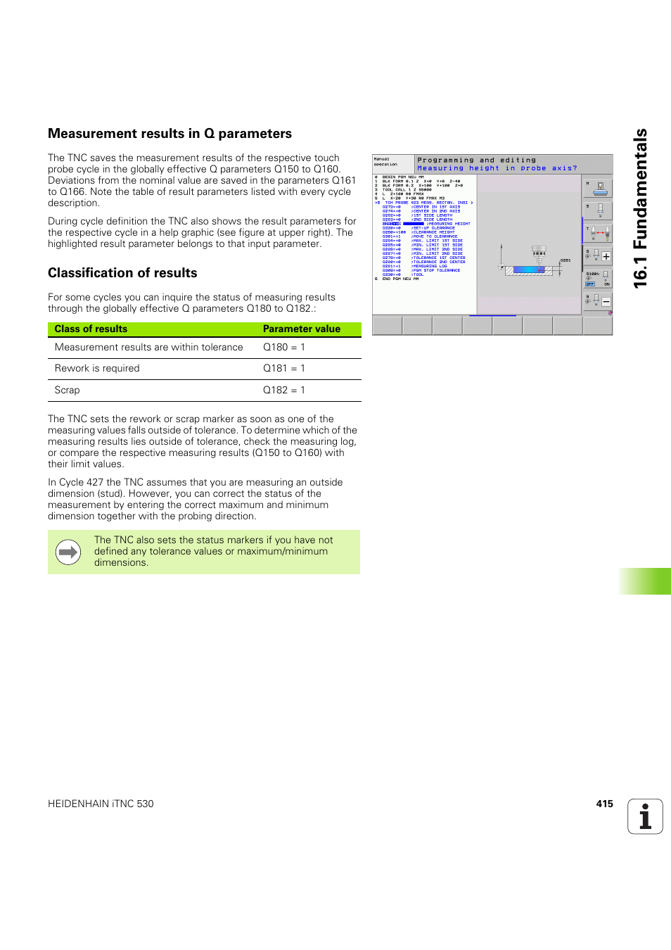 Measurement results in q parameters, Classification of results, 1 f undamentals | HEIDENHAIN iTNC 530 (60642x-04) Cycle programming User Manual | Page 415 / 529