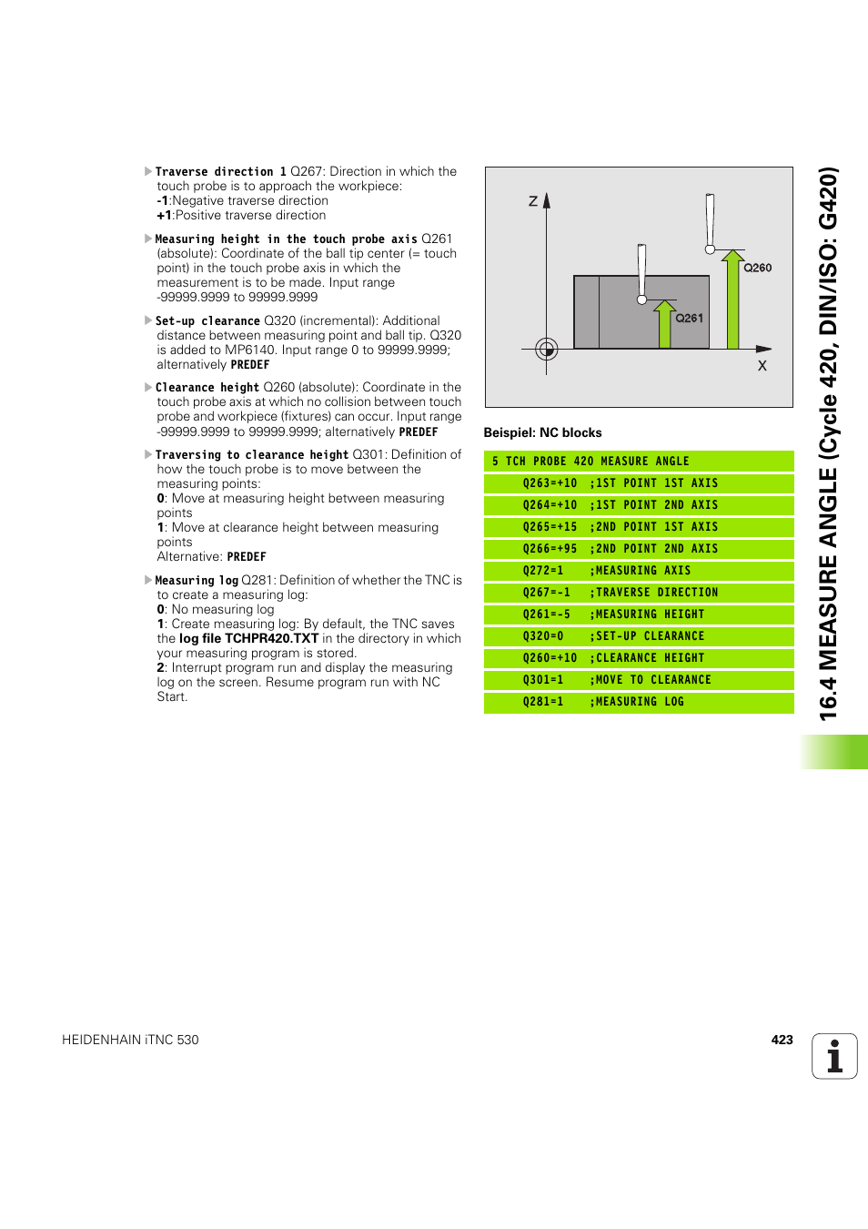 HEIDENHAIN iTNC 530 (60642x-04) Cycle programming User Manual | Page 423 / 529