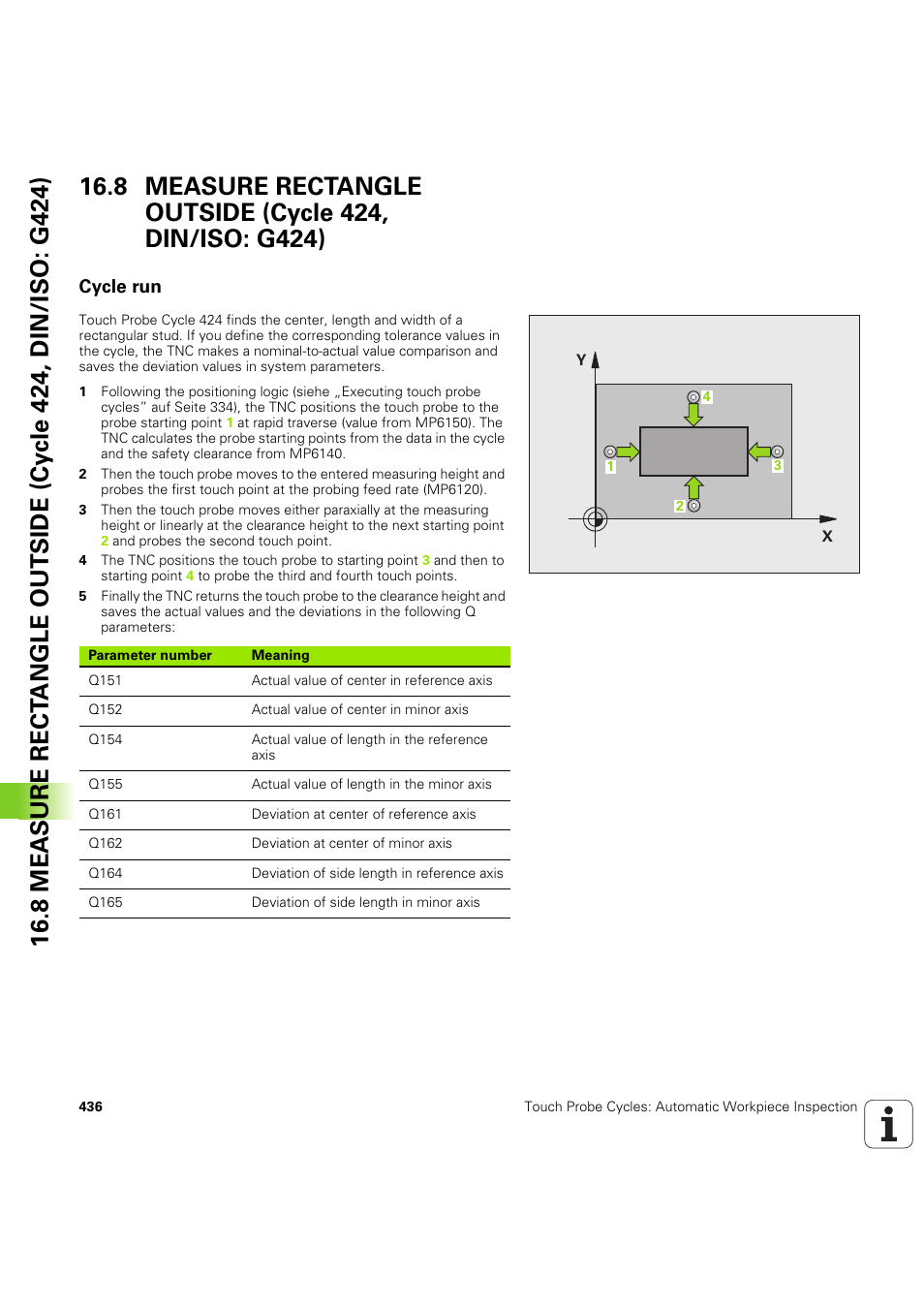 Cycle run, Seite 436 | HEIDENHAIN iTNC 530 (60642x-04) Cycle programming User Manual | Page 436 / 529
