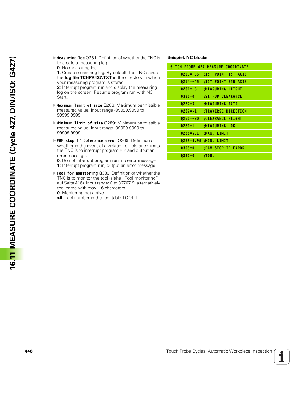 HEIDENHAIN iTNC 530 (60642x-04) Cycle programming User Manual | Page 448 / 529