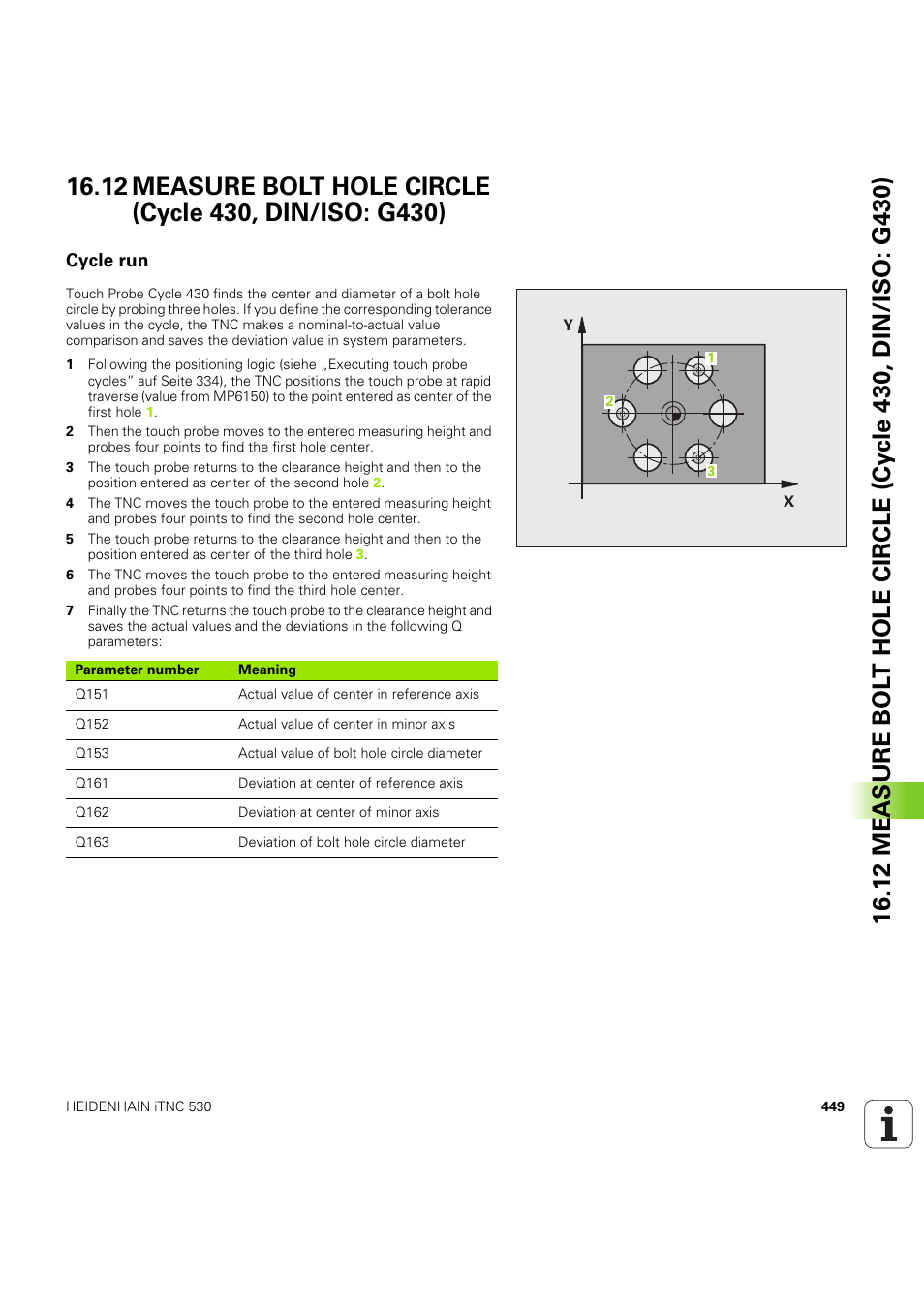 Cycle run, Seite 449 | HEIDENHAIN iTNC 530 (60642x-04) Cycle programming User Manual | Page 449 / 529