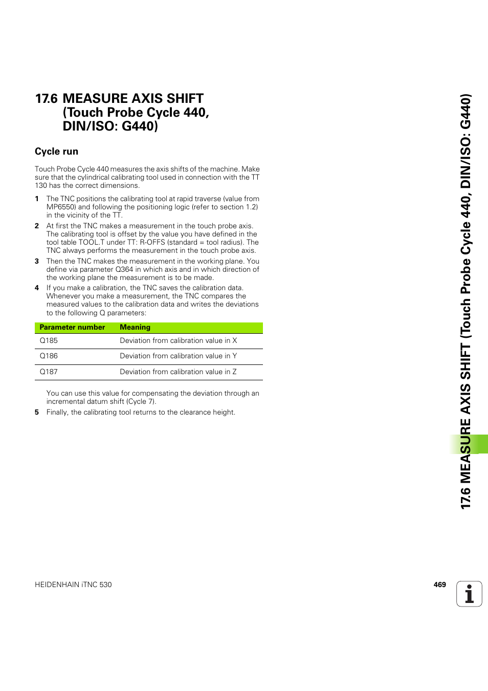 Cycle run, Seite 469 | HEIDENHAIN iTNC 530 (60642x-04) Cycle programming User Manual | Page 469 / 529