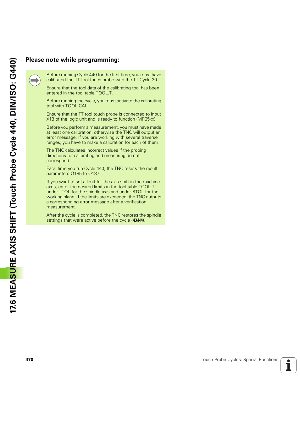 Please note while programming | HEIDENHAIN iTNC 530 (60642x-04) Cycle programming User Manual | Page 470 / 529