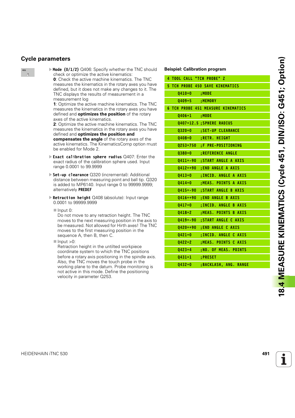 Cycle parameters, Siehe „cycle parameters” auf seite 491) | HEIDENHAIN iTNC 530 (60642x-04) Cycle programming User Manual | Page 491 / 529