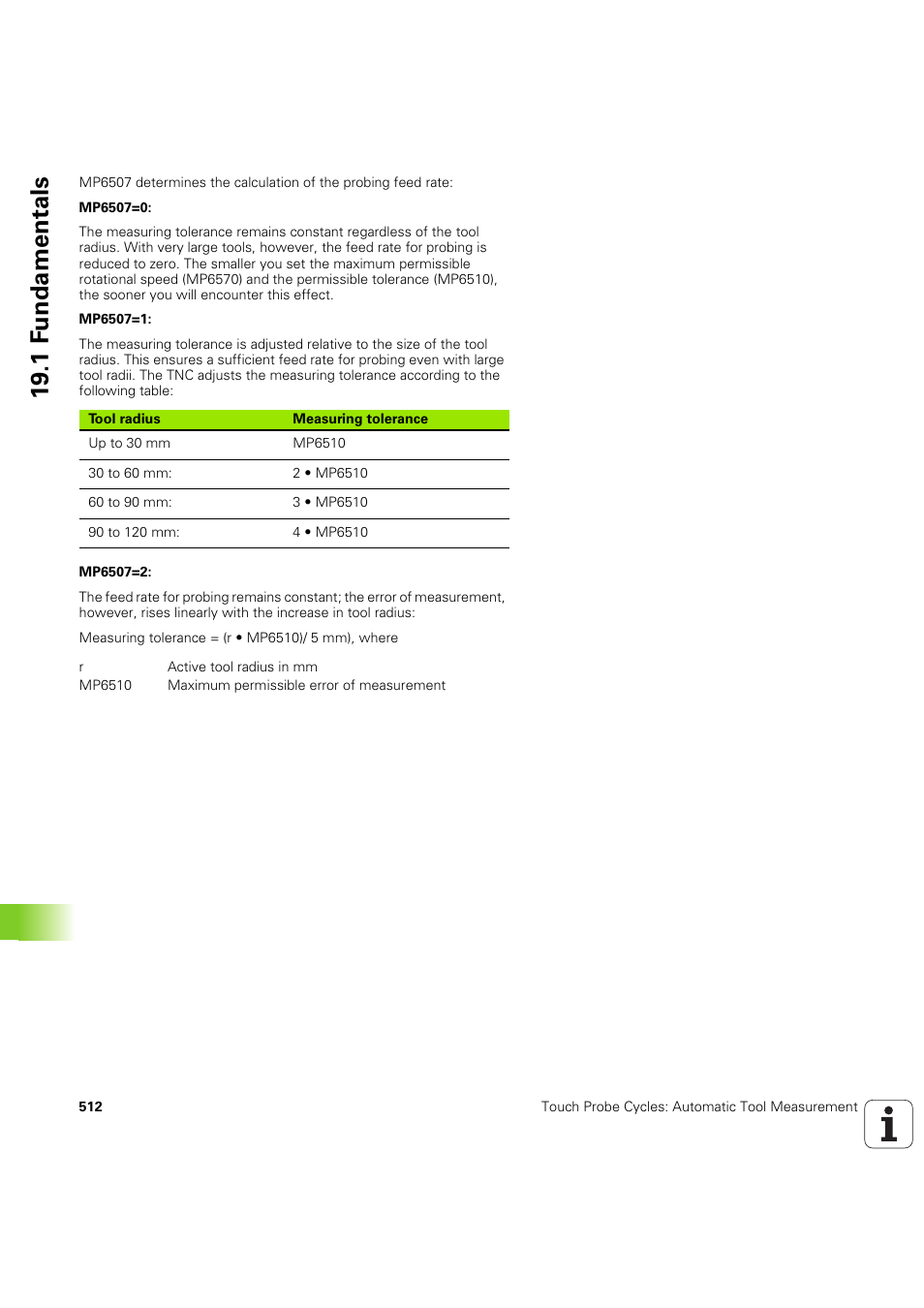 19 .1 f undamentals | HEIDENHAIN iTNC 530 (60642x-04) Cycle programming User Manual | Page 512 / 529
