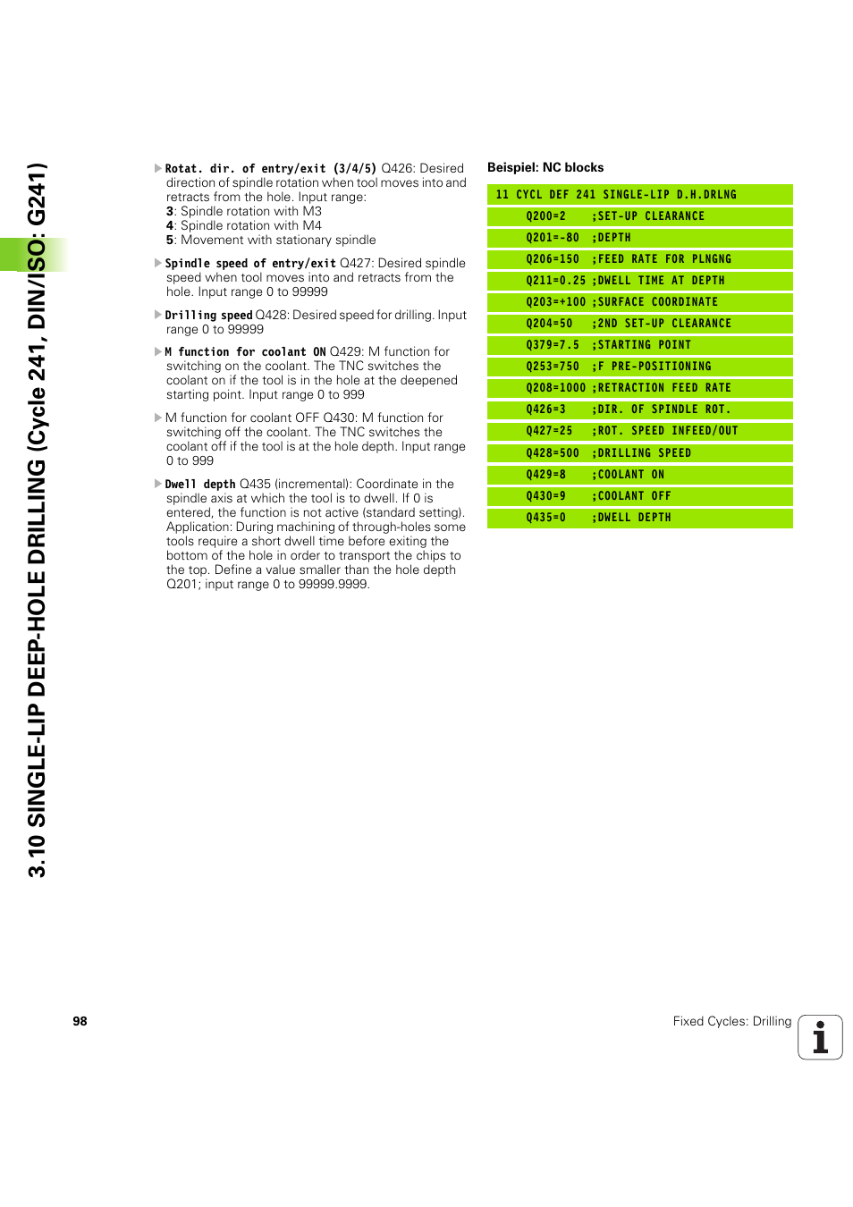 HEIDENHAIN iTNC 530 (60642x-04) Cycle programming User Manual | Page 98 / 529