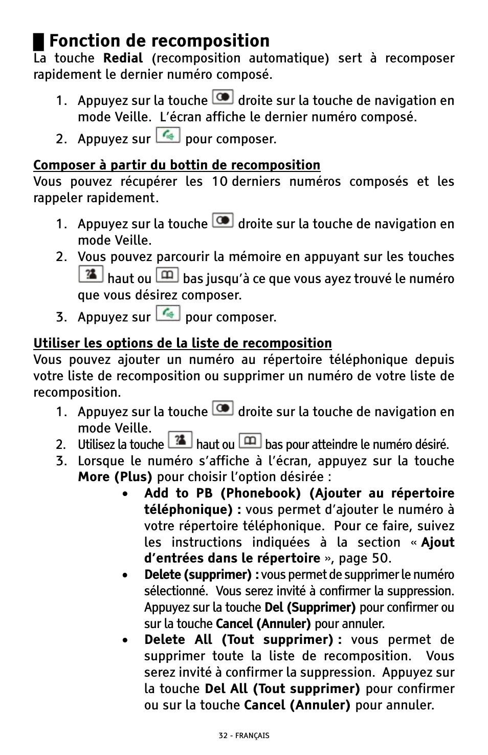 Fonction de recomposition | ClearSounds A300 User Manual | Page 160 / 192