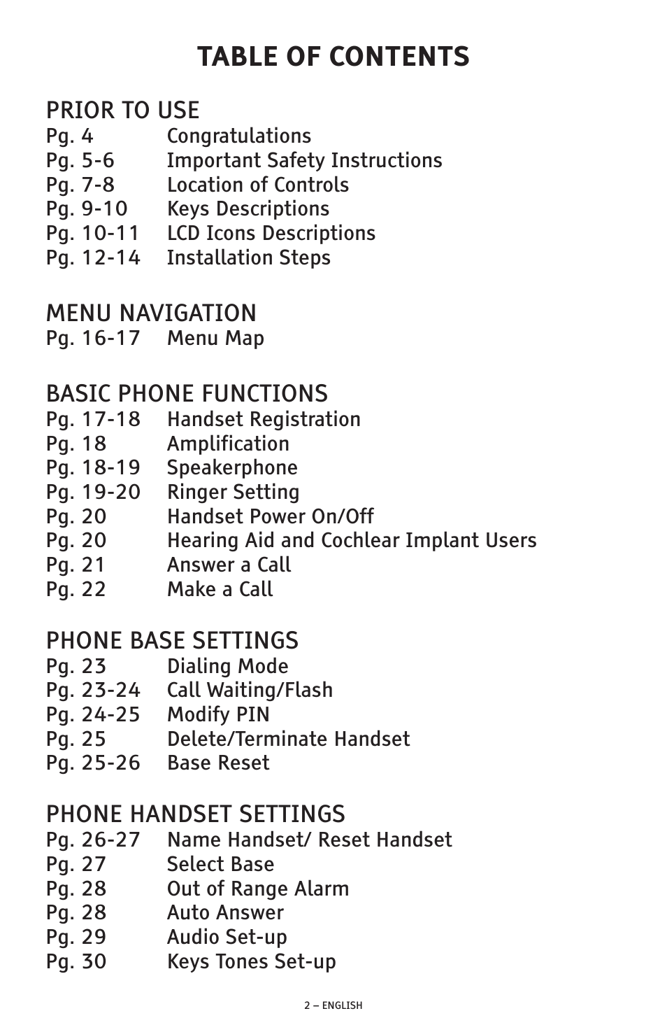 ClearSounds A300 User Manual | Page 2 / 192