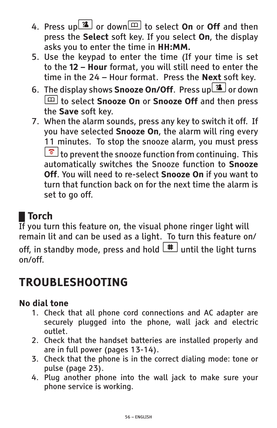 Troubleshooting, Torch | ClearSounds A300 User Manual | Page 56 / 192