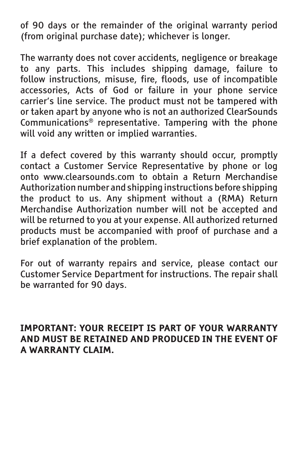 ClearSounds A300 User Manual | Page 63 / 192