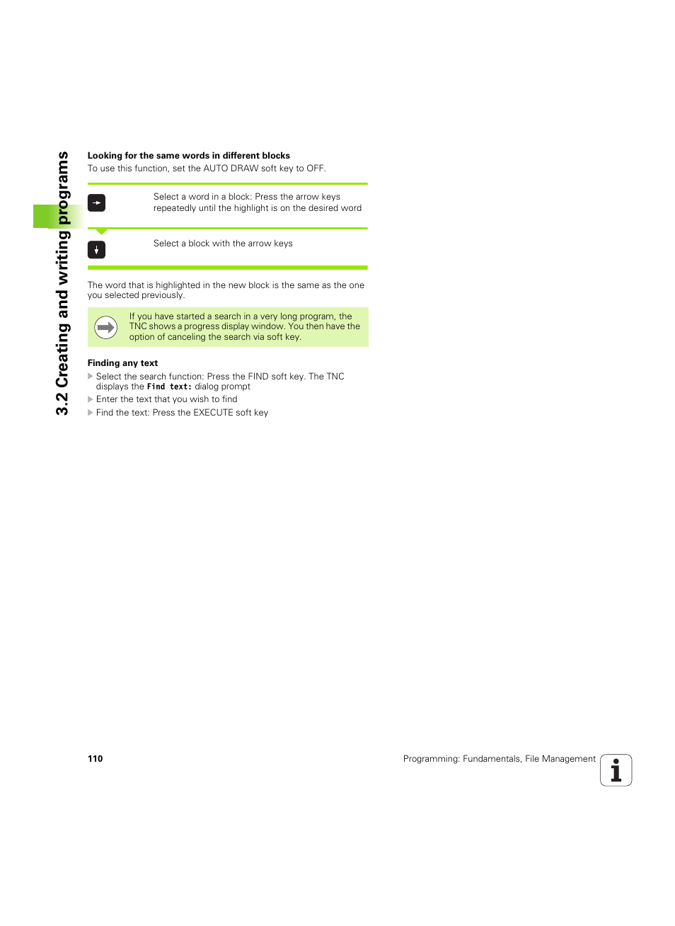 2 cr eating and wr iting pr ogr ams | HEIDENHAIN iTNC 530 (60642x-04) ISO programming User Manual | Page 110 / 664