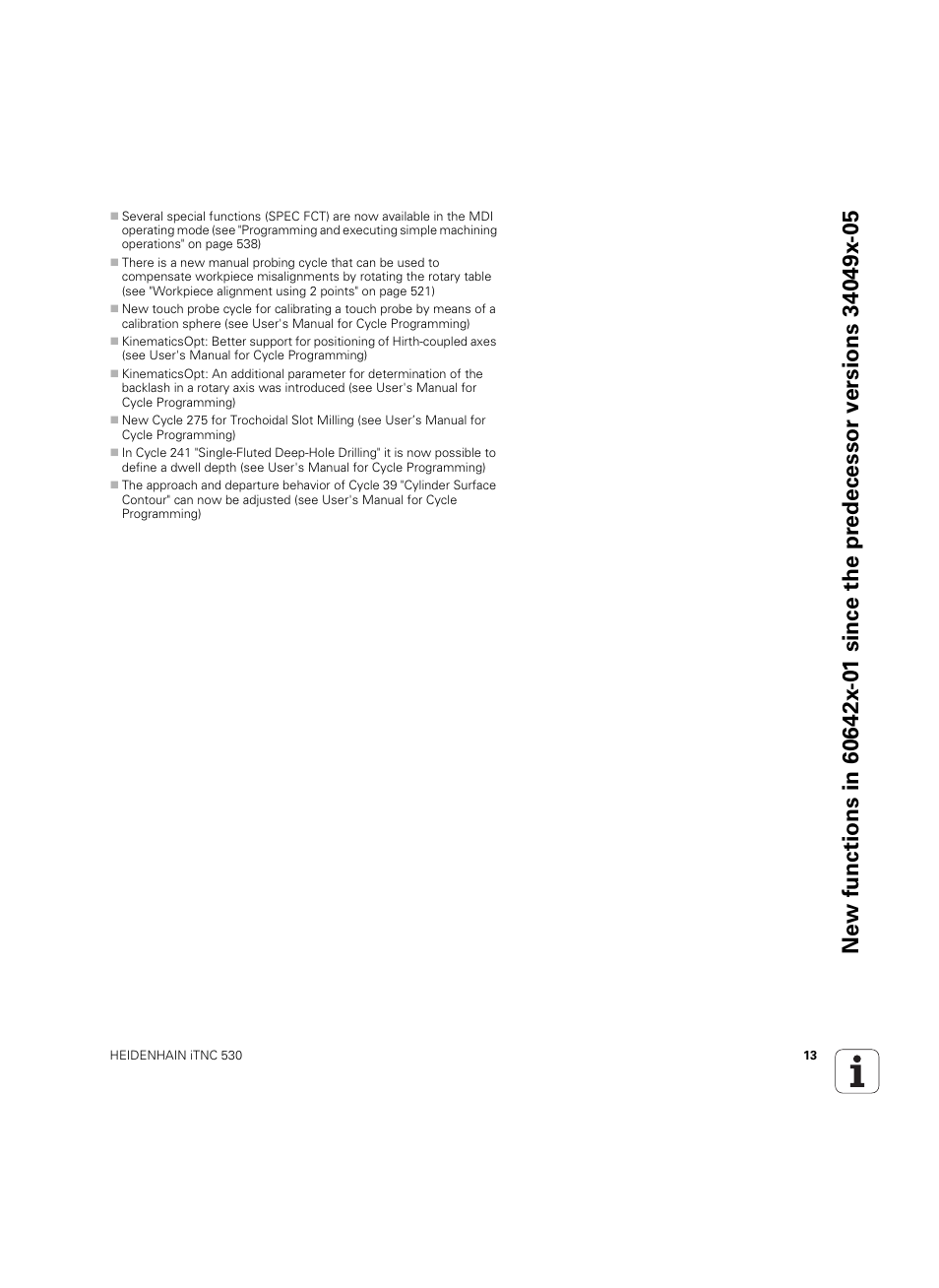 HEIDENHAIN iTNC 530 (60642x-04) ISO programming User Manual | Page 13 / 664