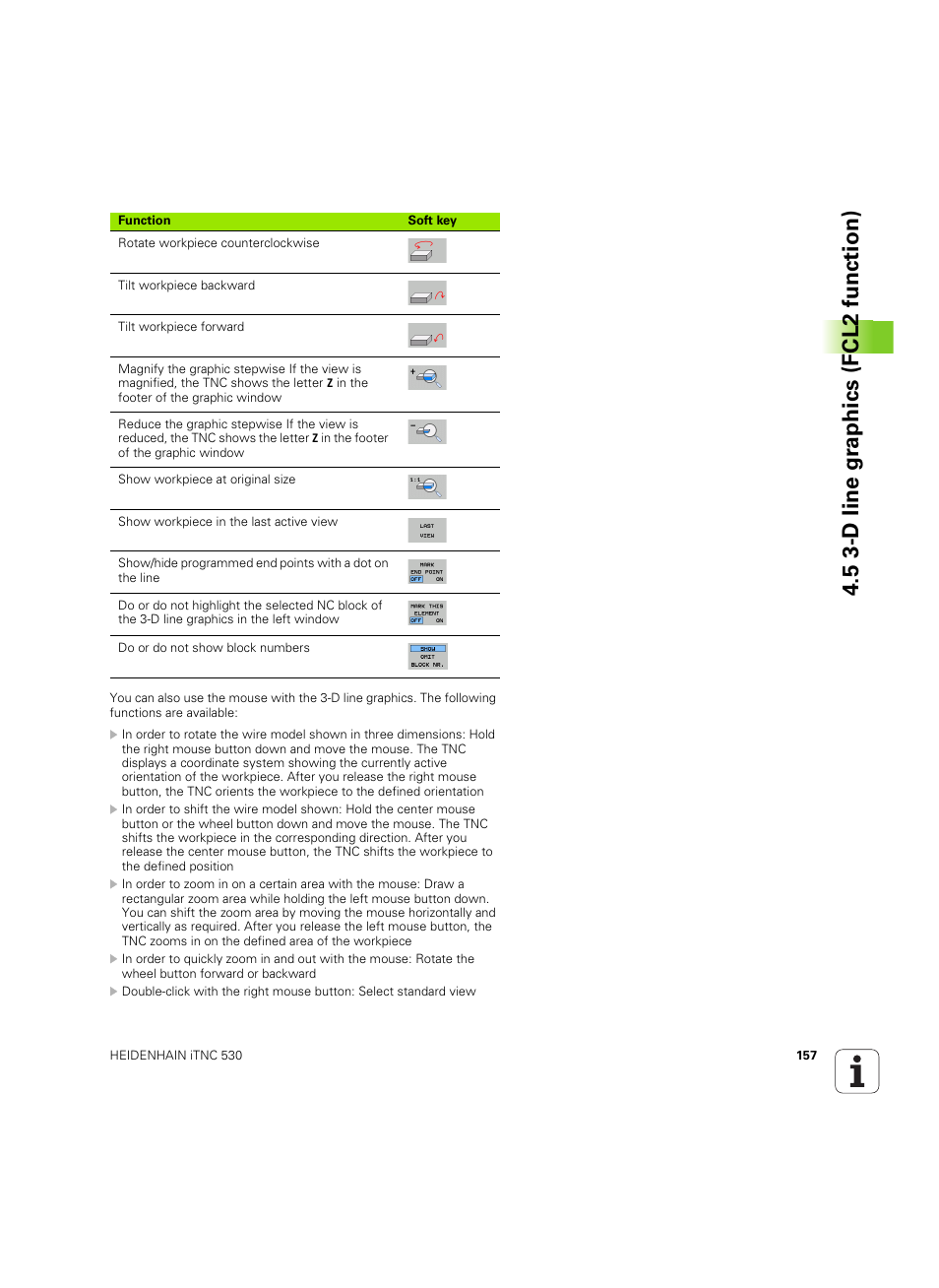 5 3-d line gr aphics (fcl2 function) | HEIDENHAIN iTNC 530 (60642x-04) ISO programming User Manual | Page 157 / 664