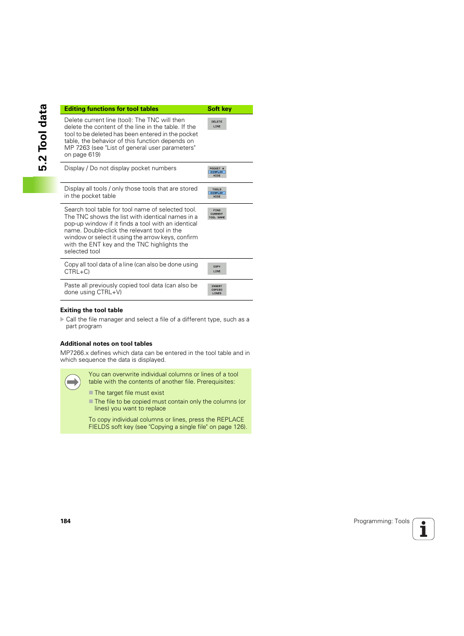 2 tool data | HEIDENHAIN iTNC 530 (60642x-04) ISO programming User Manual | Page 184 / 664