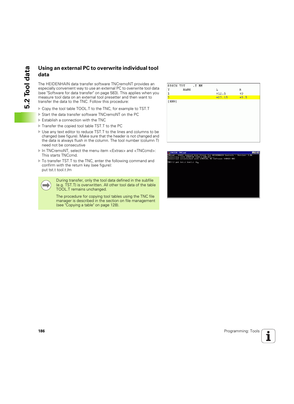 2 tool data | HEIDENHAIN iTNC 530 (60642x-04) ISO programming User Manual | Page 186 / 664