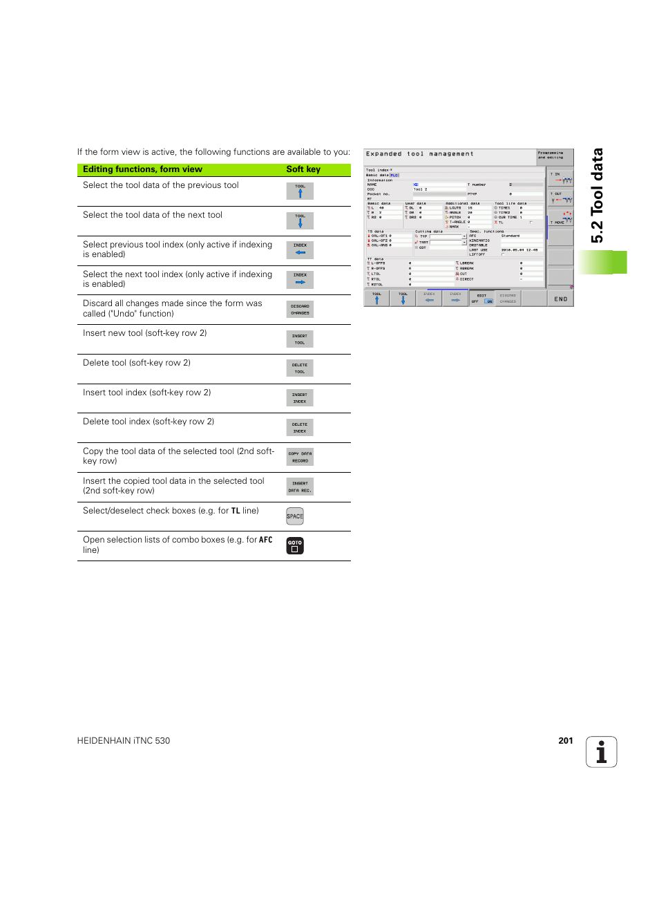 2 tool data | HEIDENHAIN iTNC 530 (60642x-04) ISO programming User Manual | Page 201 / 664