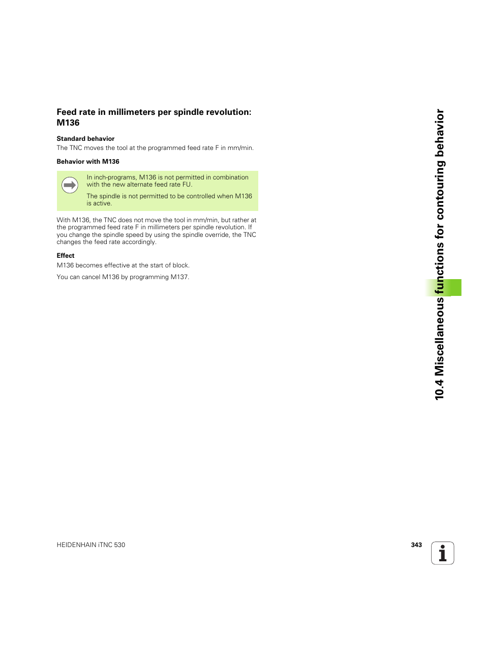HEIDENHAIN iTNC 530 (60642x-04) ISO programming User Manual | Page 343 / 664