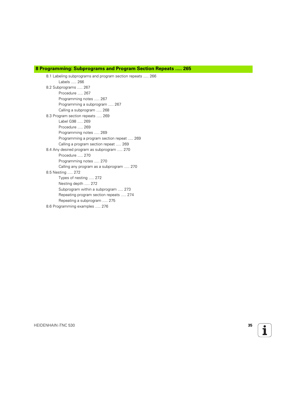 HEIDENHAIN iTNC 530 (60642x-04) ISO programming User Manual | Page 35 / 664