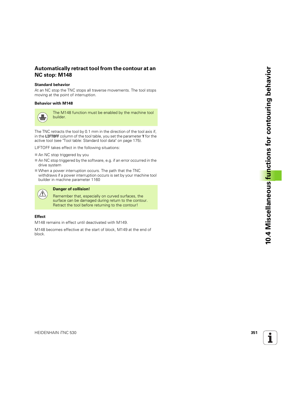 HEIDENHAIN iTNC 530 (60642x-04) ISO programming User Manual | Page 351 / 664
