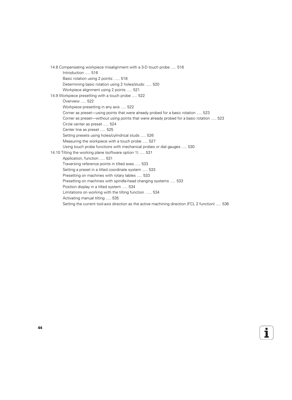 HEIDENHAIN iTNC 530 (60642x-04) ISO programming User Manual | Page 44 / 664