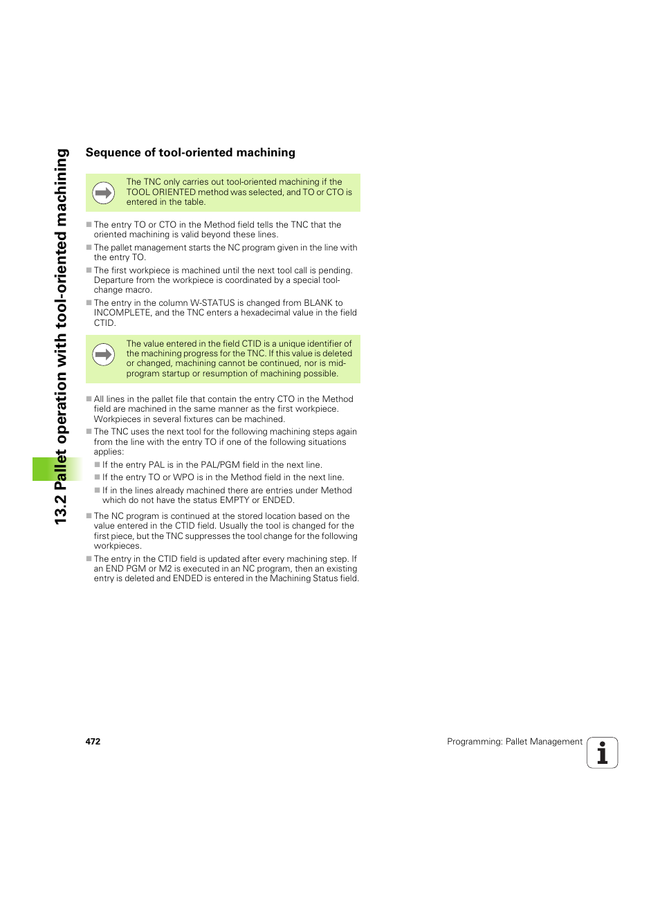 Sequence of tool-oriented machining | HEIDENHAIN iTNC 530 (60642x-04) ISO programming User Manual | Page 472 / 664