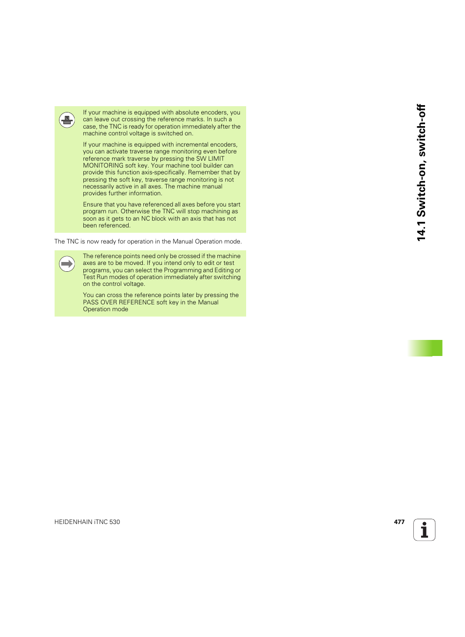 1 s w itc h -on, switc h -of f | HEIDENHAIN iTNC 530 (60642x-04) ISO programming User Manual | Page 477 / 664