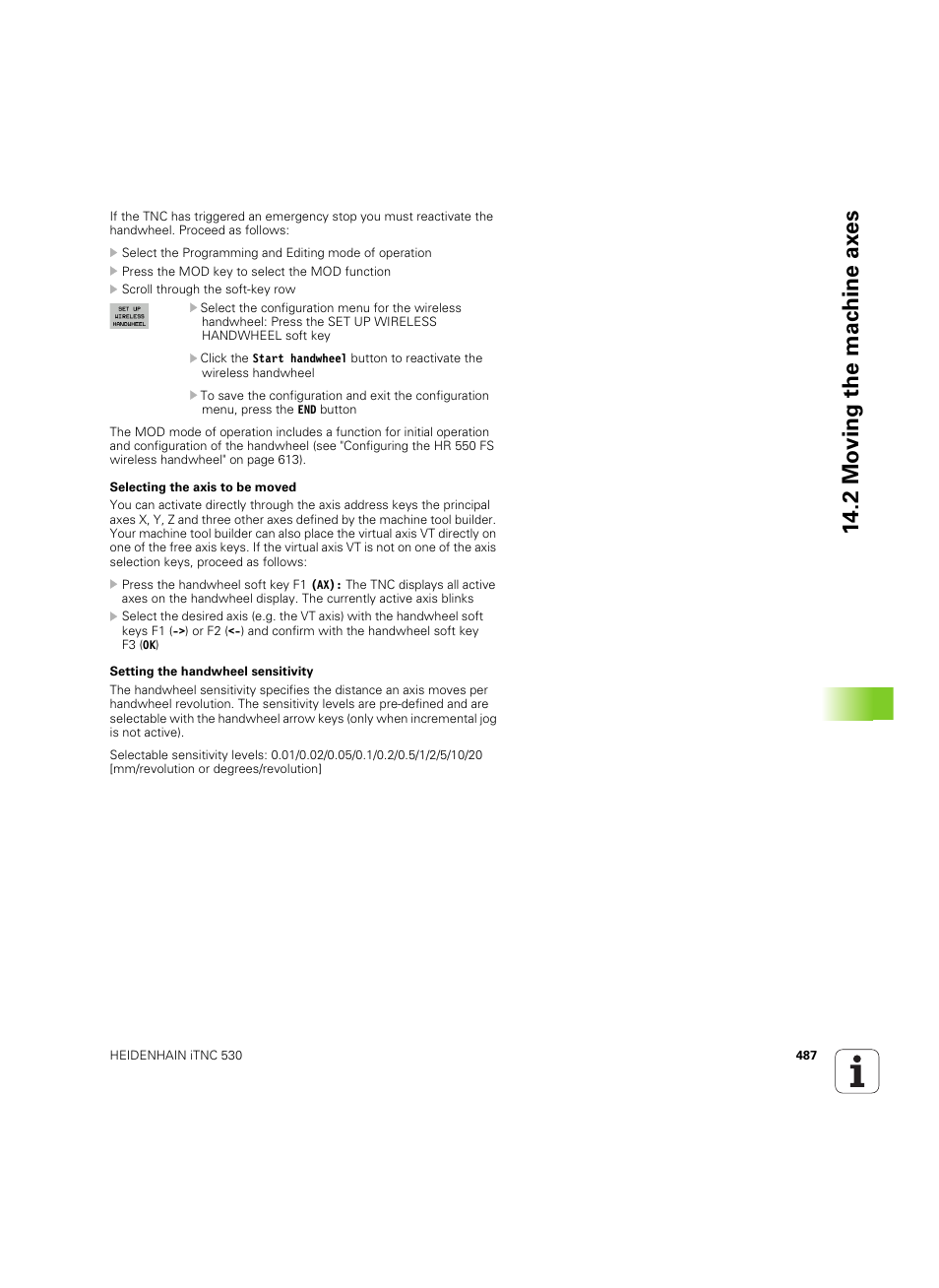 2 mo ving the mac h ine ax es | HEIDENHAIN iTNC 530 (60642x-04) ISO programming User Manual | Page 487 / 664