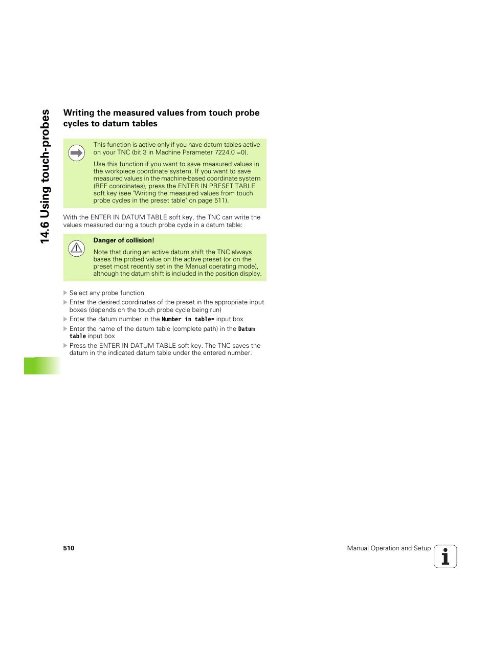 6 using to uc h-pr obes | HEIDENHAIN iTNC 530 (60642x-04) ISO programming User Manual | Page 510 / 664